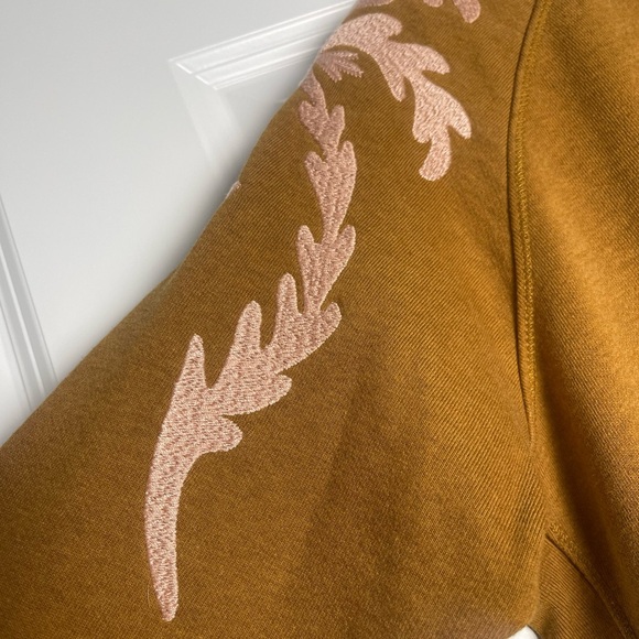 Scotch & Soda | Women’s V Neck Embroidered Sleeve Midnight Safari Pullover Boho - Picture 3 of 9